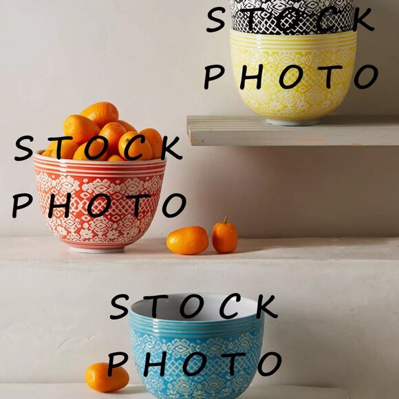 Anthropologie Etched Bowl - Picture 2 of 13